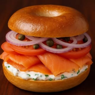 Bagel with Lox Sandwich