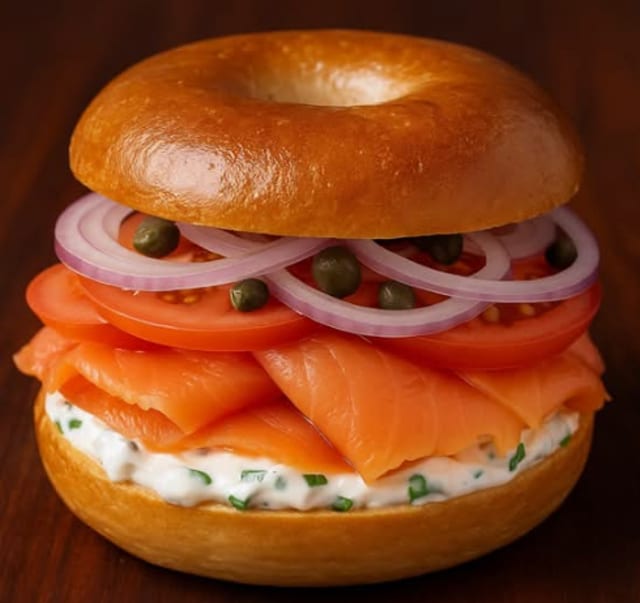 Bagel with Lox Sandwich.
